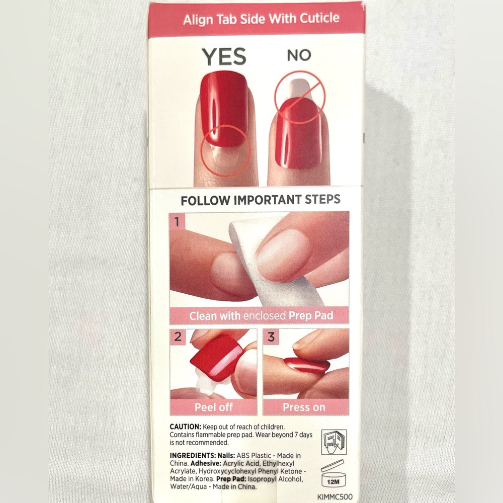 imPRESS Press-On Nails – Nude French Tip, Medium Length (No Glue Needed)/3 PACK - Picture 3 of 3